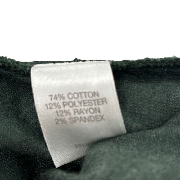 J Jill Velvet Straight Leg Ankle Pants Green Size 10 - Picture 8 of 8